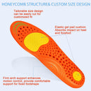 Insoles for Men Women - Shock Absorb Cushion Inserts Size M - Orange — 3