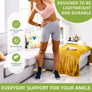 NeoTech Care Ankle Support Sleeve - Open Heel, Light, Elastic & Breathable Knitted Fabric - Medium Compression - For Men, Women, Kids - Right or Left Foot (Black Color, Size M, 1 Pair) — 6