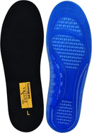 TIESTRA Cushioning-Gel Insoles for Women Providing Shock Absorption for Feet Relief, Comfortable Memory Foam Insole,Plantar Fasciitis Feet Arch Supports Shoe Inserts Size US6-10 Black S — 1