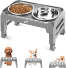COMESOON Elevated Dog Bowls for Small Medium Dogs, 3 Height Adjustable Raised…