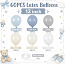 Dusty Blue Balloons, 60 PCS 12 Inch Fog Slate Pastel Blue White Sand Cream Beige Gray Latex Balloon for Baby Boy Shower Bridal Shower Wedding Bachelorette Gender Reveal Birthday Party Decorations — 3