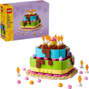 LEGO Birthday Party Cake - Building Toy for Boys & Girls, Ages 7+ - Birthday Decoration with 10 Candle Accessories - Craft for Kids - 40815 — 1