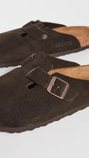 Birkenstock Women's Boston Suede Clogs – Mocha Suede — 3