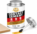 Contact Cement Adhesive, Neoprene Glue with Brush for Wood Leather, 4.16 Oz — 1