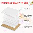 FIXSMITH Canvas Boards for Painting 8x10 Inch, Super Value 12 Pack White Blank Canvas Panels, 100% Cotton Primed, Painting Art Supplies for Professionals, Hobby Painters, Students & Kids | 8"×10" — 3