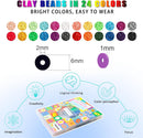 YMSDZHL 6000+PCS 24 Color Polymer Clay Beads Friendship Bracelet Making Kit — 2