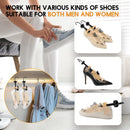 JJDPARTS Plastic & Wooden Shoe Stretcher, Pair 4-Way Shoe Expander Widener Shoe Tree Extender for Women Men | natural | Premium — 6