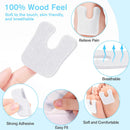 36 Pcs U-Shaped Callus Cushions, Soft Corn Pads for Foot Bottom, Felt Adhesive Metatarsal Pads, White Heel Protectors for Pain Relief, Prevent Calluses from Rubbing in Shoes for Men & Women. 3