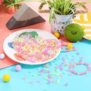 LIS HEGENSA 1300 Pcs DIY Childrens Crafts Beads Friendship Bracelet Kit, with Pony Beads Letter Beads and Bracelet… — 6