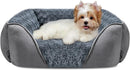 INVENHO Rectangle Washable Orthopedic Dog Bed for Small, Medium and Large Dogs, Soft Calming, Sleeping Puppy Bed Durable Pet Cuddler with Anti-Slip Bottom, S (20"x19"x6") — 1