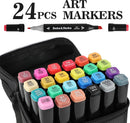 Dabo&Shobo 24 Colors Drawing Markers, Dual Tip Art Markers, Coloring Marker For Adult Sketching And Coloring (Pack of 3) | 1 Count (Pack of 72) — 4