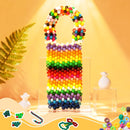 Simetufy 1200Pcs Pony Beads for Bracelet Making, Multi-Colored 6x9mm — 8