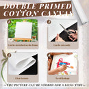 Kinlop 36 Inch X 10 Feet Double Primed Cotton Canvas Roll, White — 3