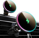 for Magsafe Car Mount Charger 15W LED RGB Car Phone Holder for Dash Vent photo 1