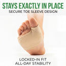 Metatarsal Pads for Women & Men – Gel Ball of Foot Cushions – Bunion & Callus Cushions for Shoes – Toe Sleeves & Foot Brace with Metatarsalgia Insoles, Reusable Forefoot Support (Women US: 6.5–9.5) 8