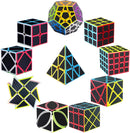 ROXENDA Speed Cube Set - Carbon Fiber Sticker Magic Cube Bundle — 1
