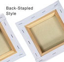 PHOENIX Small Stretched Canvas for Painting 6x6 Inch/7 Value Pack, 8 Oz Triple Primed 5/8 Inch Profile 100% Cotton White Blank Canvas, Square Framed Canvas for Oil Acrylic & Pouring Art | Studio Set (8 Oz.) | 6"x6" — 4