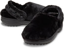 Crocs Unisex-Adult Classic Unfurgettable Lined Clogs, Fuzzy Slippers | 7 Women/5 Men | Black — 6