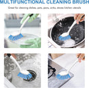 SetSail Dish Brush with Handle, 2 Pack Stiff Bristles Dish Scrubber with Built-in Scraper Dish Scrub Brushes for… — 6