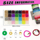JULIMAIDONG 8mm 24Color Glass Beads for Bracelets Jewelry Making Kits — 3