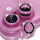 Choiche for iPhone 16/16 Plus Camera Lens Protector Bling, Glitter-Pink photo 1