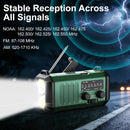 Leaton Hand Crank Emergency Radio, NOAA Weather Radio AM/FM,10000mAh — 3