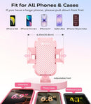 VICSEED 2026 Upgrade Ultra Stable Car Phone Holder Mount [Never Fall Off & Won't Break] Universal Air Vent Phone Mount for Car Easy Clamp Phone Holders for Your Car for iPhone 18 Pro Max 17 16 15 14 | Pink photo 5