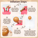 12inch Western Balloons with Brown Nude Gold Confetti Cow Latex Balloons — 5