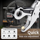 XOOL Belt Hole Puncher for Leather, Precision Multi-Size Leather Hole Punch for Watch Bands, Straps, Collars, Saddles, Shoes, Fabric, DIY Home, Craft Projects | Lite — 2