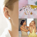 SANNIX 60-Piece Round Flat Back Earring Set: Non-Pierced Clip-On Earring Findings with Pads in 3 Colors for DIY Jewelry — 6