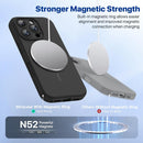 Miracase Silicone & Magnetic for iPhone 16 Pro Max Case, Black — 4