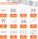 Audab Jewelry Wire Wrapping Jewelry Making Supplies Kit, Ring Sizer Measuring Tools Kit with Tools, Ring Craft… — 7