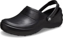 Crocs Women's Mercy Work Clogs, Slip Resistant Work Shoes – Black/Black — 1