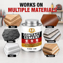 Contact Cement Adhesive, Neoprene Glue with Brush for Wood Leather, 4.16 Oz — 3