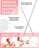 FIVEIZERO 87-Piece Beading Needles Set, 3 Types, 6 Sizes for Jewelry Making — 5