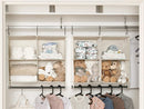 StorageWorks Hanging Closet Organizer with Rod, 4 Sections, 2 Tiers, White — 2