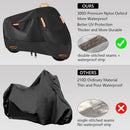 SECELES Heavy Duty Motorcycle Cover Fits up to 86" Yamaha