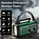Leaton Hand Crank Emergency Radio, NOAA Weather Radio AM/FM,10000mAh — 2