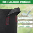 FEED GARDEN 10 Gallon Grow Bags 4 Pack – 300G Thickened Fabric Plant Pots with Reinforced Handles, Breathable Drainage Planters for Vegetables, Tomatoes, Herbs, Indoor & Outdoor Gardening — 4