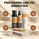 5-in-1 Sandal and Shoe Cleaning Kit for Birkenstock, Premium Sandals Care Kit with Sandal Cleaner, Cork Sealer, Protector Spray, Brush and Cloth, Sandal Cleaner kit for Leather, Suede, Nubuck & Cork — 6