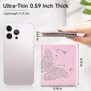 KITEVIUN Small RFID Wallet Women Ultra Thin Slim Womens Wallet Mini Compact Bifold - Light Pink — 2