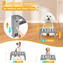 COMESOON Elevated Dog Bowls for Small Medium Dogs, 3 Height Adjustable Raised…
