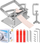 Manual Leather Splitter, Leather Paring Skiving Skiver Machine with Clamp | Silver-Type A — 1
