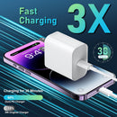 iPhone 14 13 12 11 Charger Fast Charging 20W USB C Charger Type C Charger Fast Charging Block with 10FT Long USB C to Lightning Cable for iPhone 14/13/12/12 Pro Max/11/Xs Max/XR/X,AirPods Pro,2 Pack photo 2