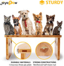 Elevated Dog Bowls, Bamboo Raised Dog Bowl Stand (10" Tall) — 4