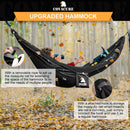 Covacure Camping Hammock, 772 lbs Capacity Double Hammock - Black — 5