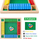 Wooden Shut The Box Game - Classic Dice & Puzzle Game for Families and Parties - Ideal Educational to Boost Math Skills — 2