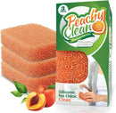 Peachy Clean Silicone Dish Sponge Scrubbers, Fresh Peach Scent, Non-Scratch, Odor-Resistant, Durable Dish Sponges… — 1