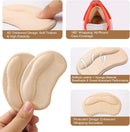 Heel Pads for Shoes Too Big, Black Grips Liners, 6 Pairs — 3