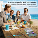 4 in 2 Multi Charging Cable, USBA/C Universal Charging Cords 2 Pack 5FT 3